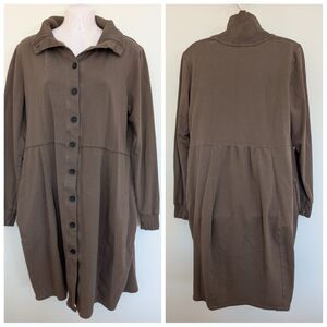 Fenini shirt Dress Brown Medium